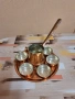 Бакърен сервиз за кафе, снимка 7
