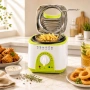 Фритюрник мини SAPIR SP 1980 BC, 950W, 1 литър, Бял,Зелен GS СЕРТИФИКАТ, снимка 3