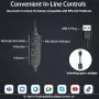 Нови Жични USB слушалки Arama с микрофон за офис, кол център и онлайн уроци, снимка 3