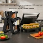 Тостер грил Royalty Line RL-PM1000 - Компактен грил и сандвич преса 2 в 1 + Подарък Стилен въртящ се, снимка 3