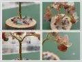 Ръчно изработено дръвче на щастието от полускъпоценни камъни , снимка 2