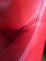 Montis,Червен кожен фотьойл модел.Loge, проектиран от нидерландски дизайнер Герард ван ден Берг, снимка 3