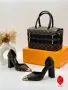 Louis Vuitton Нови Дамски Обувки на Ток Различни Цветове Луи Витон и Чанта, снимка 4
