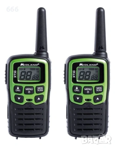 Midland XT30 Безжичен Трансивър PMR с Монохромен Екран Комплект 2бр, снимка 4 - Друга електроника - 55236806