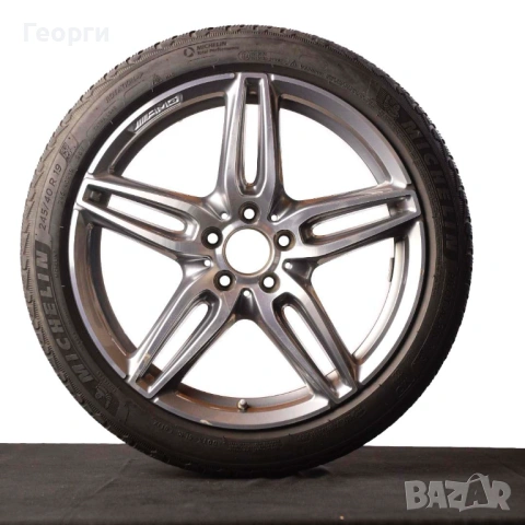 Комплект 4броя Michelin Pilot Alpin 245/40 R19 98V DOT3816| Джанти AMG 8Jx19H2 ET43 A2134012000| Гум, снимка 5 - Гуми и джанти - 54862282