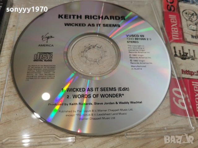 KEITH RICHARDS CD-ВНОС GERMANY 2805261738H2E6R, снимка 14 - CD дискове - 54702020