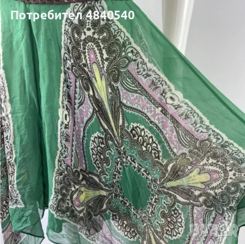 BCBGMaxAzria винтидж копринена рокля, снимка 10 - Рокли - 55672207