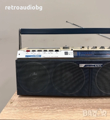 Много рядък колекционерски радиокасетофон Aiwa CS-500E (1982 г.), снимка 2 - Радиокасетофони, транзистори - 54559501