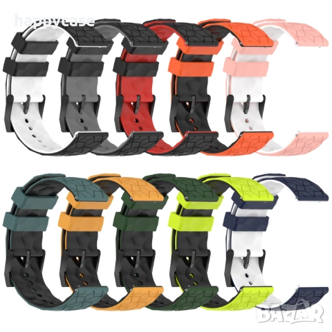 FOOTBALL Каишка за смарт часовник Huawei Watch/Samsung/Apple/Xiaomi/Garmin/Amazfit/Casio/Honor, снимка 6 - Каишки за часовници - 47893206