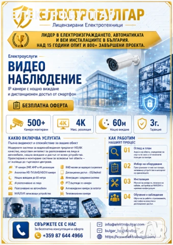 ЕЛЕКТРОБУЛГАР / Цялостни електрически инсталации за жилищни, търговски и промишлени обекти., снимка 6 - Електро услуги - 54680615