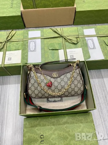Gucci Ophidia GG Supreme Small Shoulder Bag , снимка 10 - Чанти - 55416164