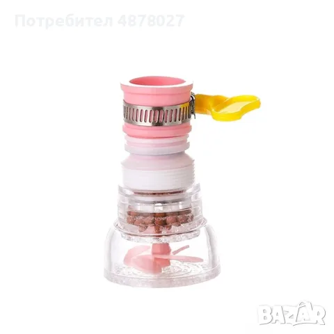 Въртящ се регулируем филтър душ за чешма