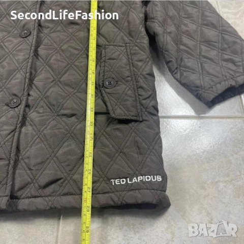 Ted Lapidus дамско яке размер М-L сиво оригинал , снимка 7 - Якета - 54174759
