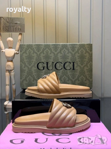 Gucci Нови Дамски Чехли Гучи Различни Цветове , снимка 5 - Чехли - 54620693
