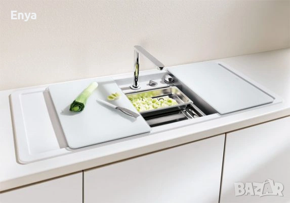 Бяла Мивка Blanco Alaros 6 S Silgranit PuraDur - 1160x510/205mm– НОВА !