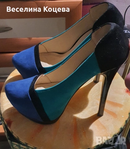 Обувки на висок ток със скрита платформа 2чифта