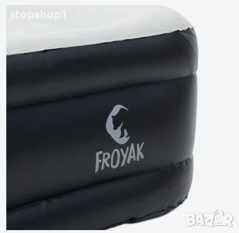 Надуваем матрак Froyak за 2 души вградена помпа 155 x 200 x 45 см, снимка 4 - Надуваеми легла - 54824106