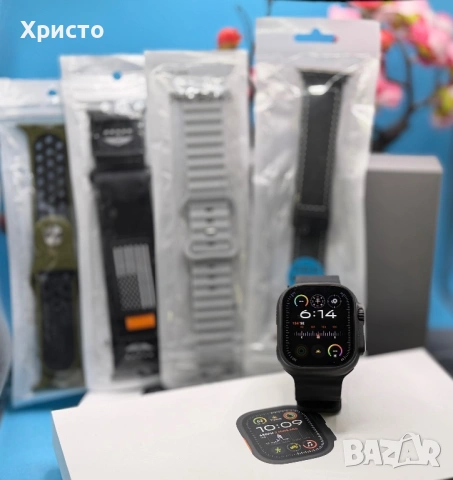 Смарт часовник Apple Watch Ultra 2, GPS, Cellular, Black Titanium Case 49 мм, Black Ocean Band 