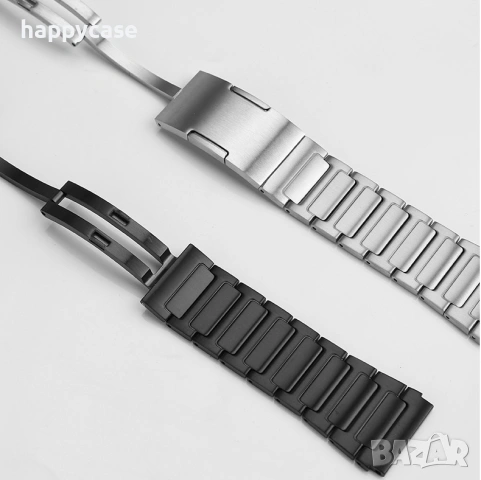 TITAN 2 Титаниева верижка каишка за Huawei Watch/Samsung/Garmin/Apple/Xiaomi/Amazfit, снимка 7 - Каишки за часовници - 54487622