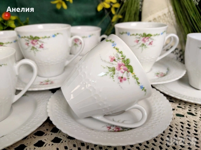 Scherzer Bavaria нежна красота с релеф, снимка 7 - Чаши - 54806080