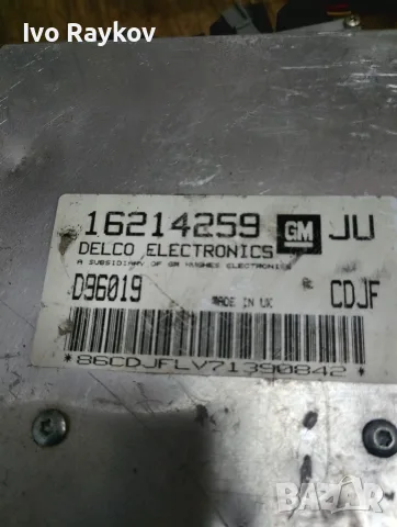 ECU , компютър OPEL ASTRA 1.6 X16XE DELCO ,16214259 JU, 16214259JU, снимка 2 - Части - 55451085