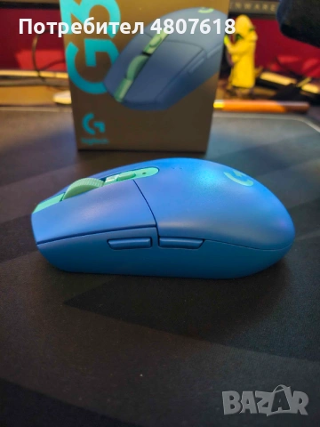 Безжична мишка, Logitech G305 Lightspeed Wireless, синя