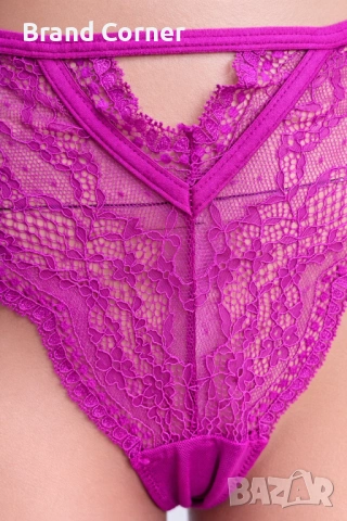 Дамско дантелено долнище Hunkemöller – размер L, циклама, снимка 3 - Бельо - 54531171