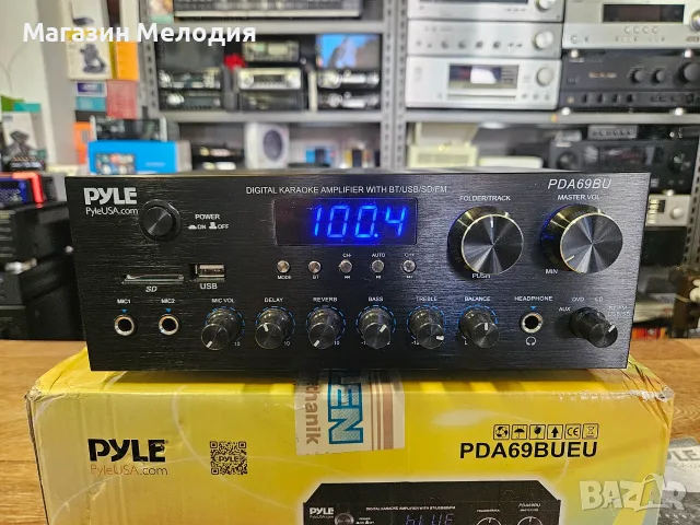 Ресивър Pyle PDA69BUEU – Система с Bluetooth, USB и FM, снимка 4 - Ресийвъри, усилватели, смесителни пултове - 55428870