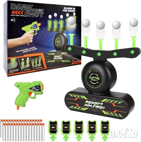 Интерактивна игра Dark Shot – светеща стрелба по левитиращи мишени Nerf НОВА, снимка 5 - Електрически играчки - 55227765