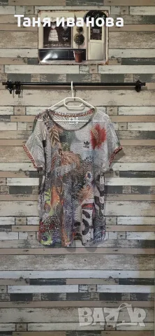 Adidas L-дамска тениска (А-179), снимка 6 - Тениски - 55686746