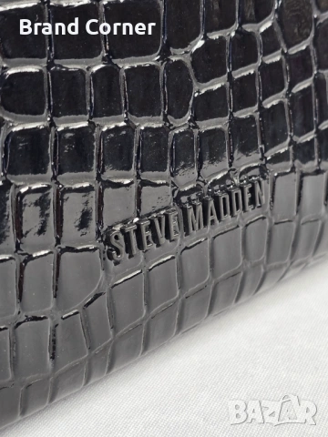 Нова дамска чанта Steve Madden Daxton Black Croc, снимка 3 - Чанти - 54355109