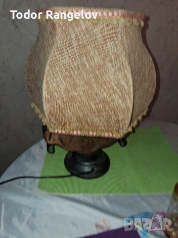 Винтидж лампа в рустик стил, снимка 3 - Настолни лампи - 54252515