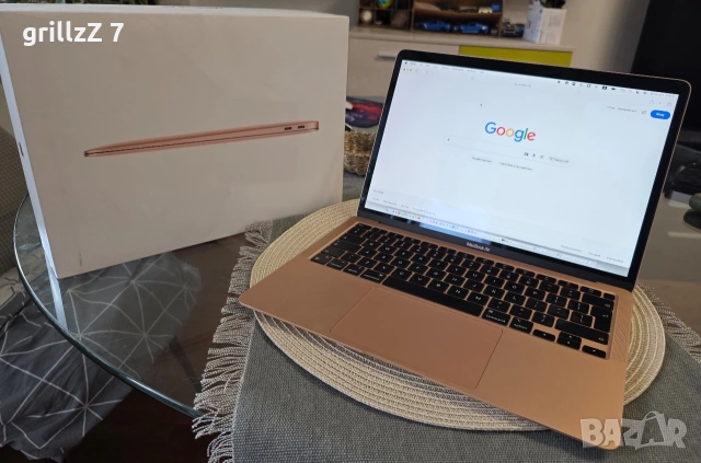 Продавам MacBook Air 13 m1 256gb 8gb gols, снимка 6 - Лаптопи за работа - 55164241