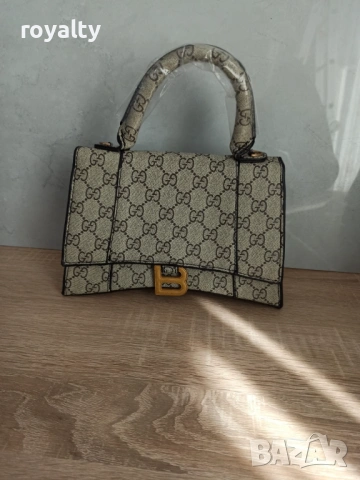 Gucci & Balenciaga Нова Кожена Дамска Чанта Различни Цветове Гучи 
