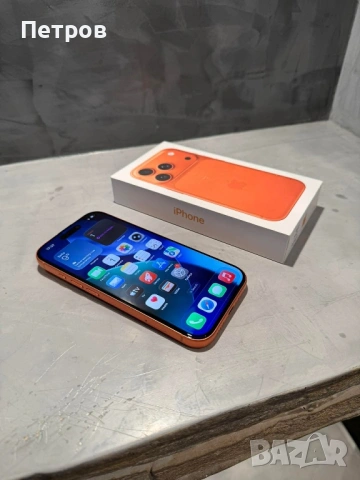 КАТО НОВ Iphone 17 Pro Orange 256 GB, 100% battery, снимка 7 - Apple iPhone - 54934575