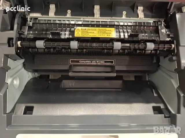 Компактен черно-бял лазерен принтер HP Laser 107w | Wi-Fi | USB | 6м. гаранция, снимка 6 - Принтери, копири, скенери - 55700838