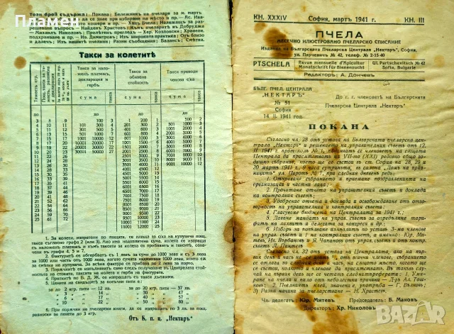 Пчела. Кн. 6 / 1931, Кн. 1 / 1932, Кн. 3 /1934, Кн.12 /1936, Кн. 4 / 1939, снимка 10 - Антикварни и старинни предмети - 55325312