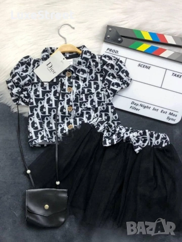 Dior 🤍Детски Комплект с Чантичка , снимка 2 - Детски комплекти - 55071614