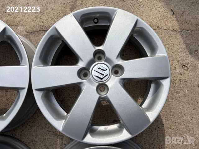 4 броя алуминиеви джанти за Suzuki Swift 15, снимка 6 - Гуми и джанти - 54413705