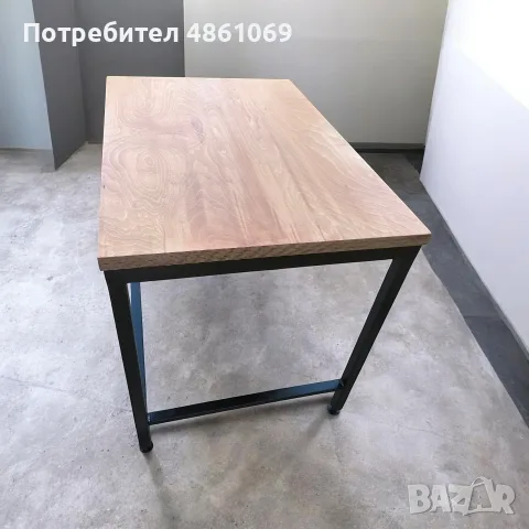 Професионална работна маса – ръчна изработка | Масивен 36 мм плот | Изключително здрава конструкция, снимка 7 - Работни маси и бюра - 55425189