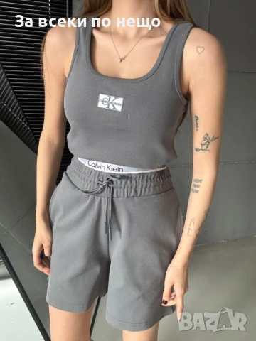 Calvin Klein Дамски Летен Комплект👚🩳Дамски Къс Екип Келвин Клайн - 5 Цвята Код I_254