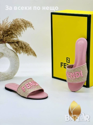 Fendi Дамски Чехли Фенди - Различни Цветове Код SK1604, снимка 4 - Чехли - 54667760