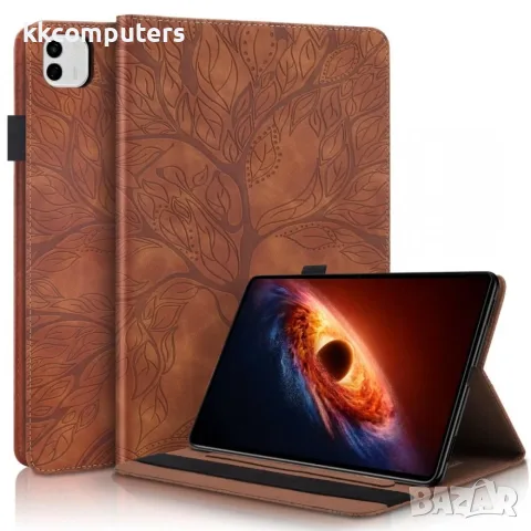За Honor MagicPad 4 / MagicPad 3 Pro 12.3" 2026 Life Tree Series Кожен Калъф Тефтер със Стойка и Скр, снимка 10 - Калъфи, кейсове - 55524438