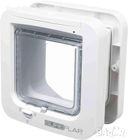 SureFlap - Sure Petcare Микрочип врата за котки, бяла, сканира идентификацията на домашния любимец , снимка 4 - Други стоки за дома - 54987494