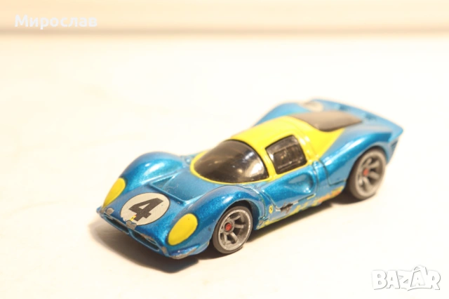 1:64 HOT WHEELS FERRARI P4 ИГРАЧКА КОЛИЧКА МОДЕЛ, снимка 3 - Колекции - 54552808