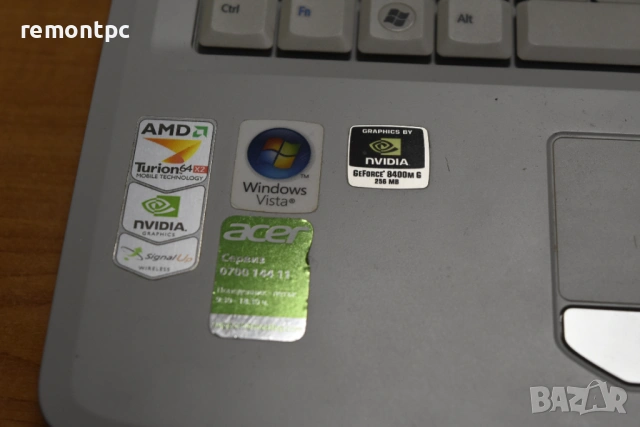 Acer Aspire 7520G 17 инчов SSD + HDD 4 GB RAM Nvidia video card , снимка 4 - Лаптопи за работа - 54190386