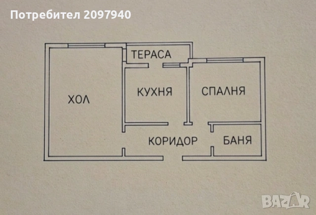 Двустаен апартамент, кв. Тракия