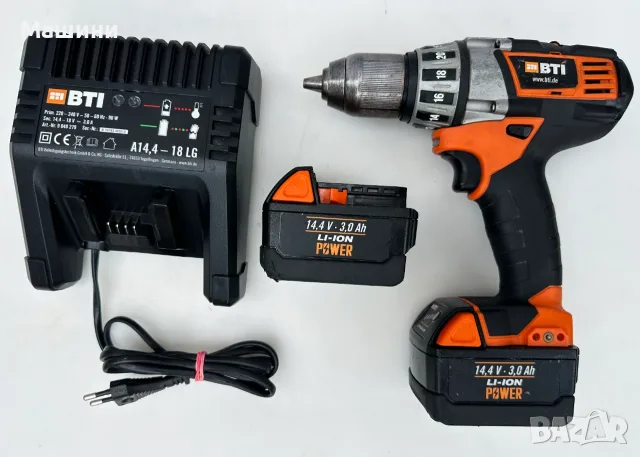 BTi A14,4 BS - Акумулаторен винтоверт 2x14.4V 3.0Ah перфектен!