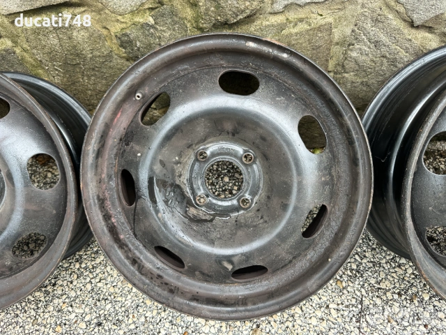 4бр. железни джанти 16" 4х108 - Citroen, Peugeot с тасове, снимка 5 - Гуми и джанти - 54655455