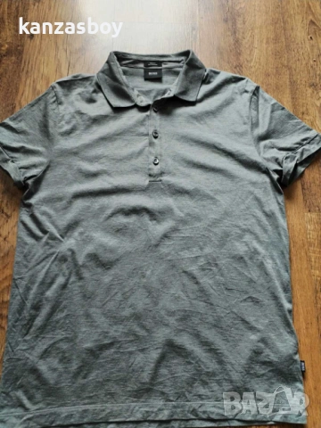hugo boss silk cotton mens polo shirt - мъжка ЛУКС  куприна-памук тениска Л, снимка 7 - Тениски - 54416410